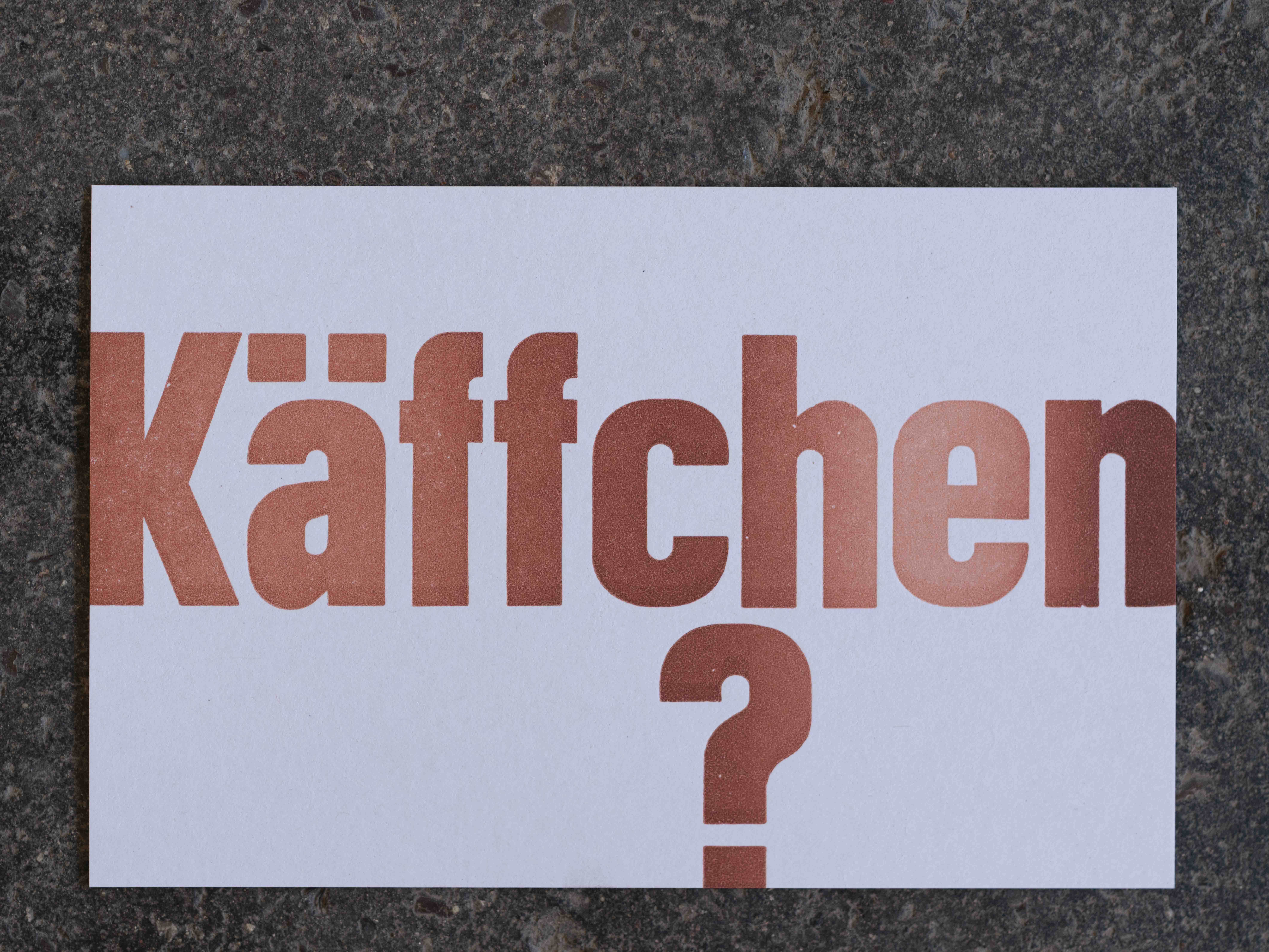 Postkarten für alle Lebenslagen: Käffchen?